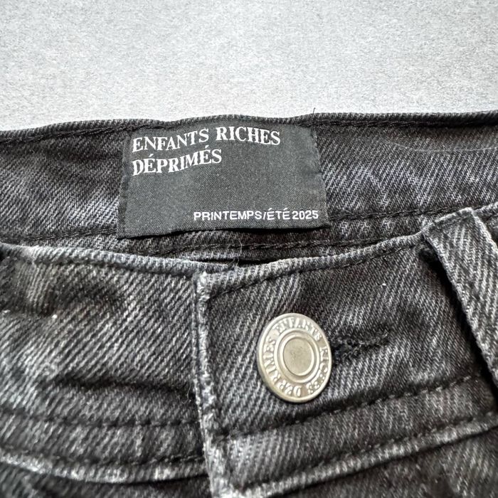 Джинсы слим ERD серые рваные клеш enfants riches deprimes flared jeans