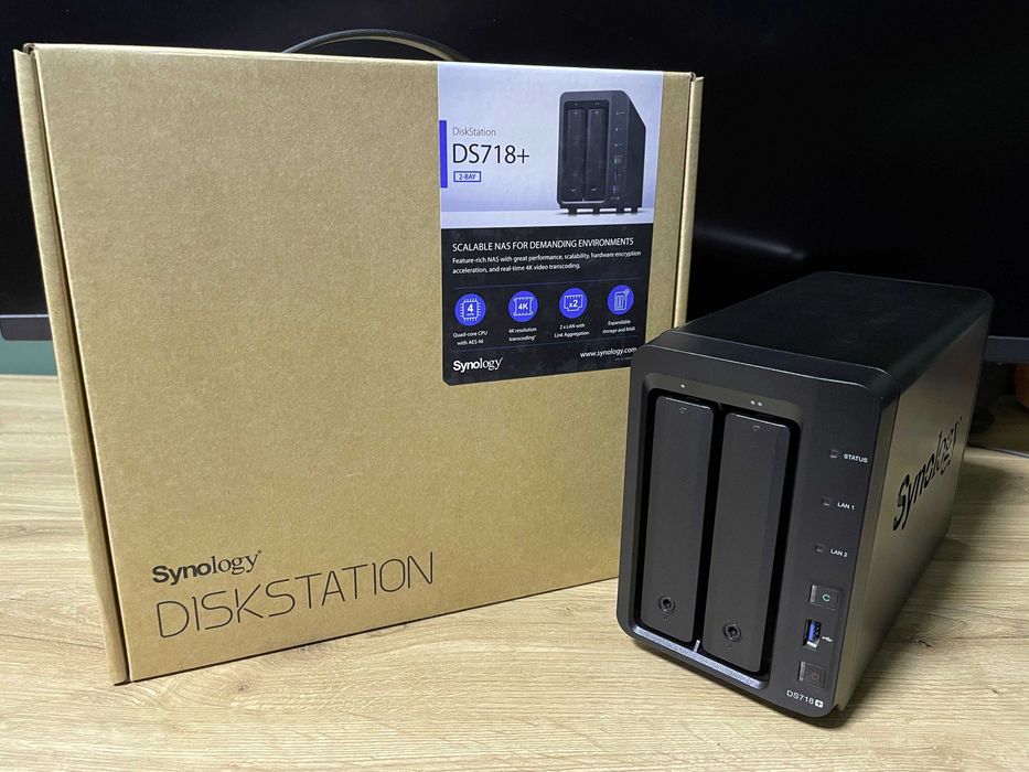 Serwer (pamięć NAS) Synology DS718+ 16GB RAM