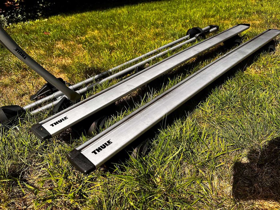 Thule bagażnik dachowy 120cm  / uchwyt na rower na relingi