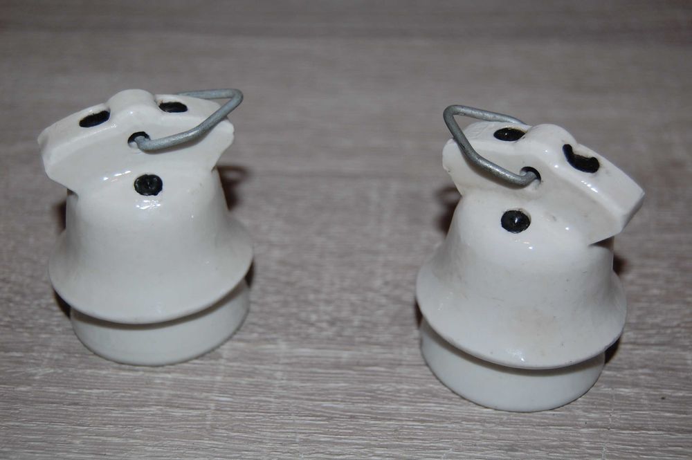 Porcelanowe oprawki z gwintem E-27 - 2 sztuki - zestaw