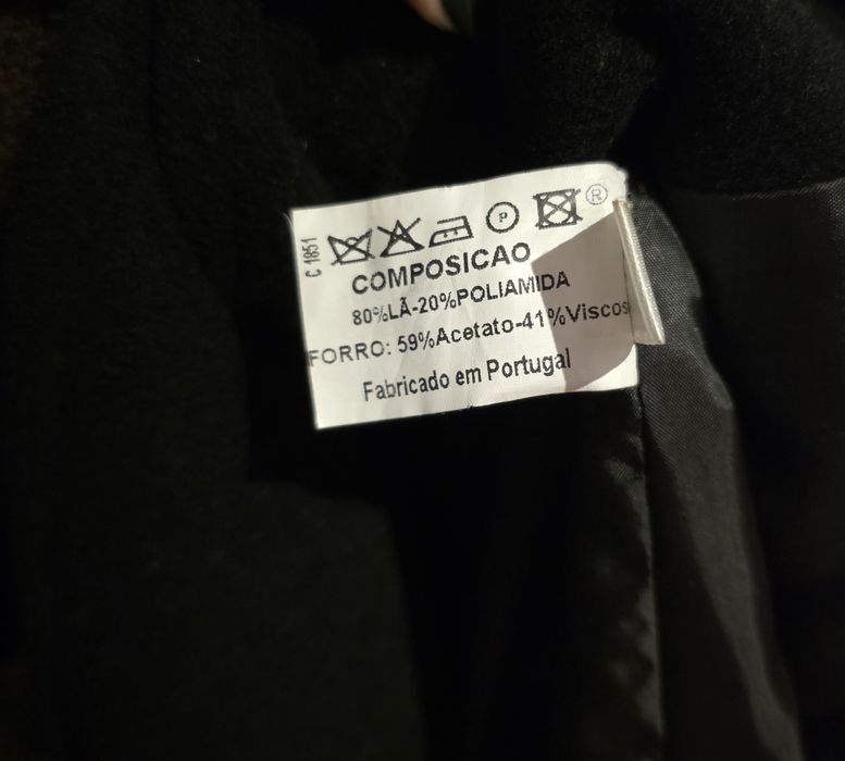 Casaco Comprido 80% Lã