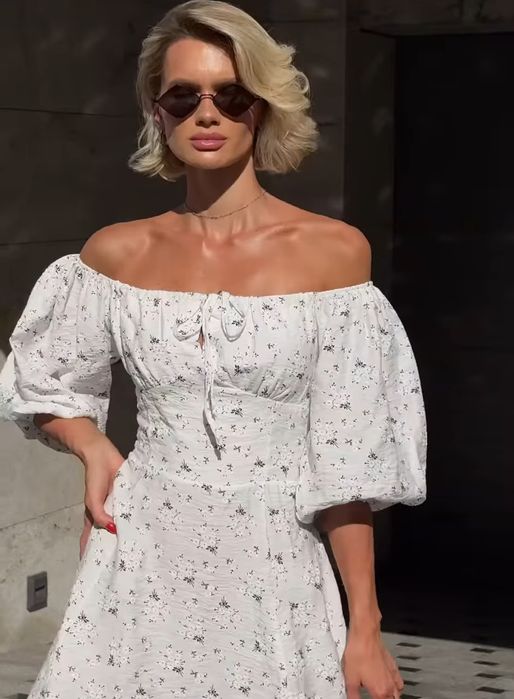 Сукня 100%бавовна квітковий принт