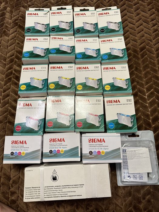 Катриджі на принтер epson