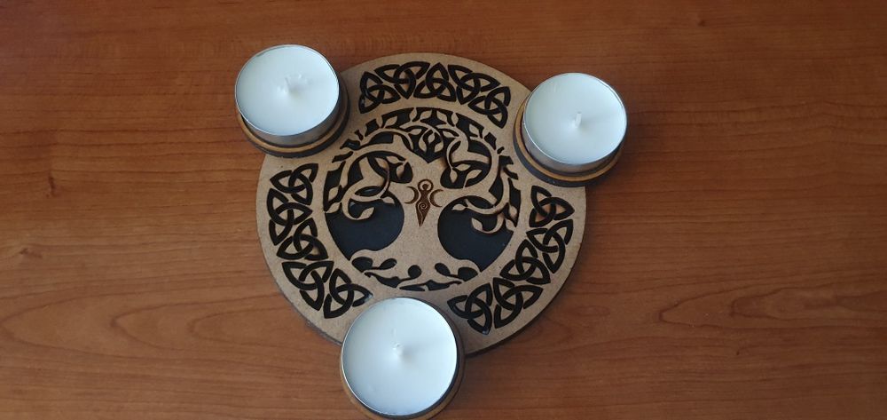 Porta-Velas Zen para 3 velas