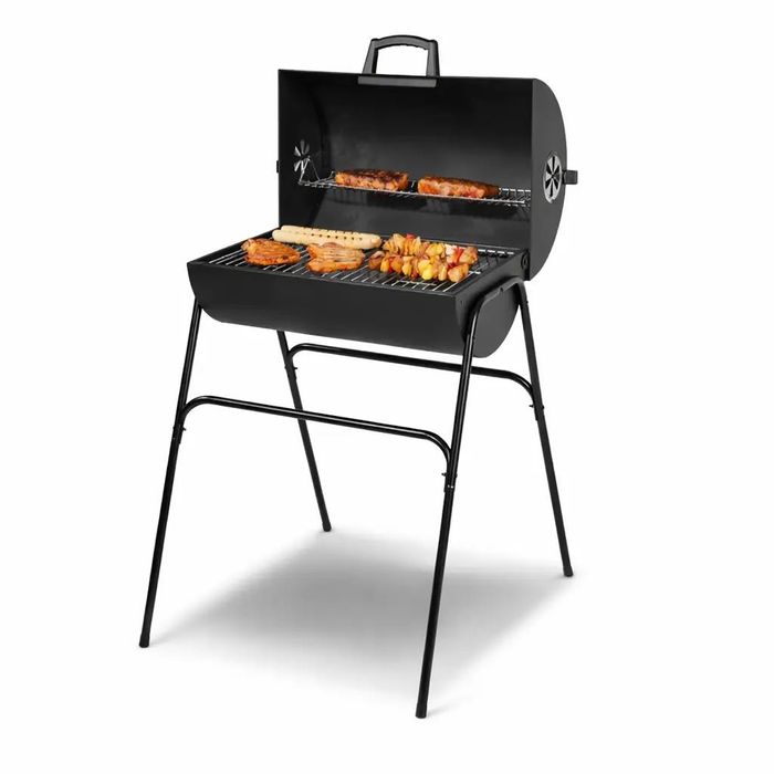 Гриль мангал вугільний Grill Meister Kansas з кришкою 51×34 см 8.9 кг