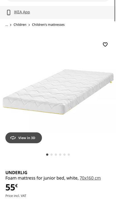 Cama Infantil IKEA KRITTER + Colchão(presente) - Muito Bom Estado