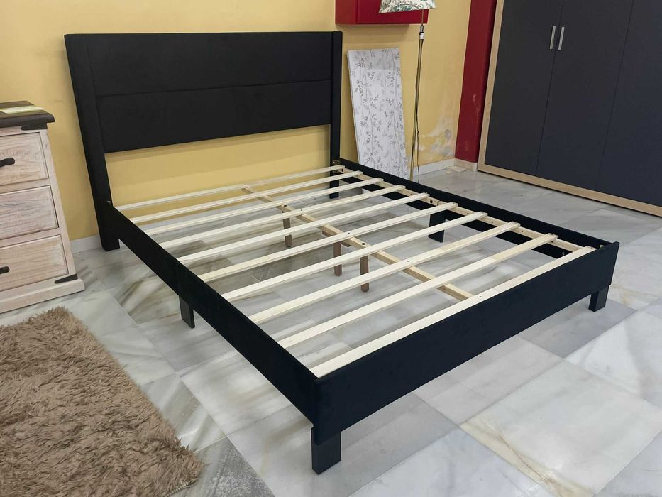 Cama casal 150x190cm veludo NOvo Levamos a sua casa Envio rapido