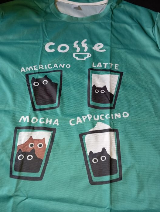 T-shirt dla miłośników  kawy unisex