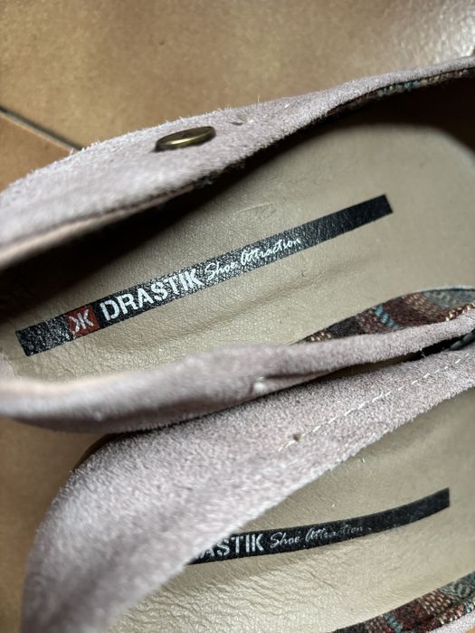 Sapatos de camurça creme rosa sunset Drastik