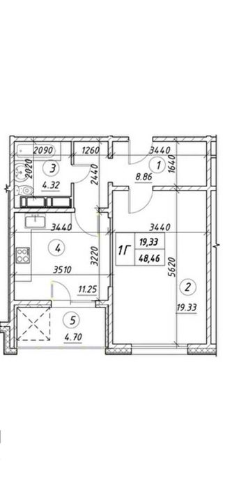 Продаж 1 кімнатної квартири ЖК Ревуцький метро Харківська