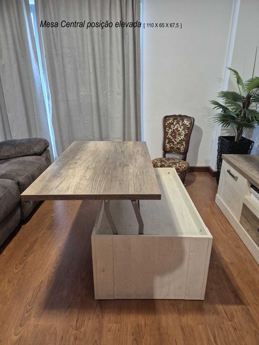 Mesa Central com posição elevada