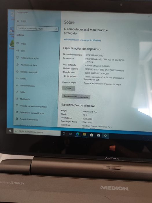 Computador Medion Akoya