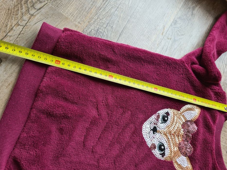 Bluza polarowa ciepła KIK koko rozm 110 burgund