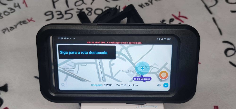 Suporte Telemóvel à Prova de Água para Mota iPhone MAX SAMGUNG XIAOMI