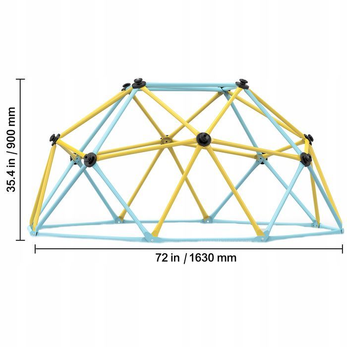 VEVOR kopuła wspinaczkowa geometryczna 1 80 M mocna dla