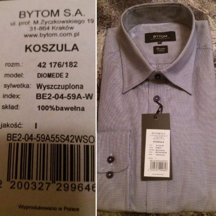 Koszule BYTOM rozne rodzaje, koszula