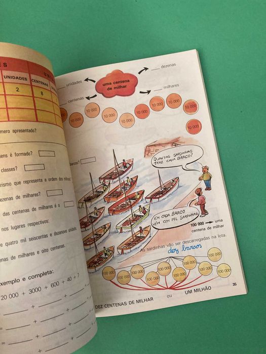 Livro Escola Primária Figuras e Números 4ª Classe Matemática Porto Editora Anos 80