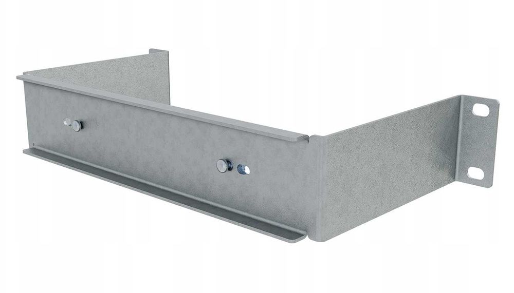 Panel Dystrybucji Napięć RACK 10" 1U/110/11xS DIN TS35/TH35 Ocynk