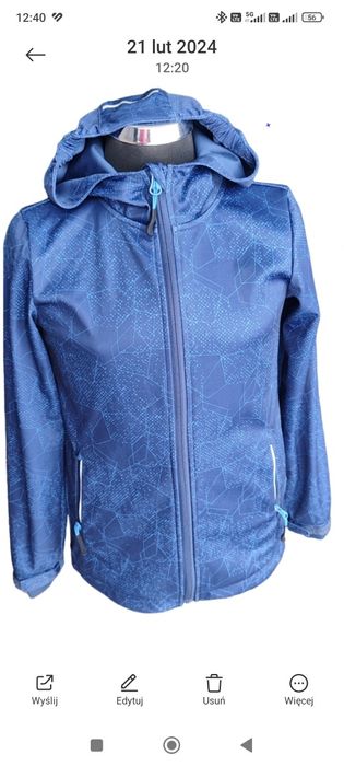 Kurtka Softshell chłopięca rozm. 134/140