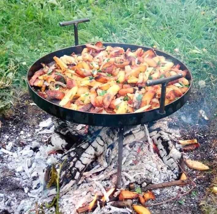 ‼️ Дисковая сковорода из диска для костра, борона, садж для пикника ‼️