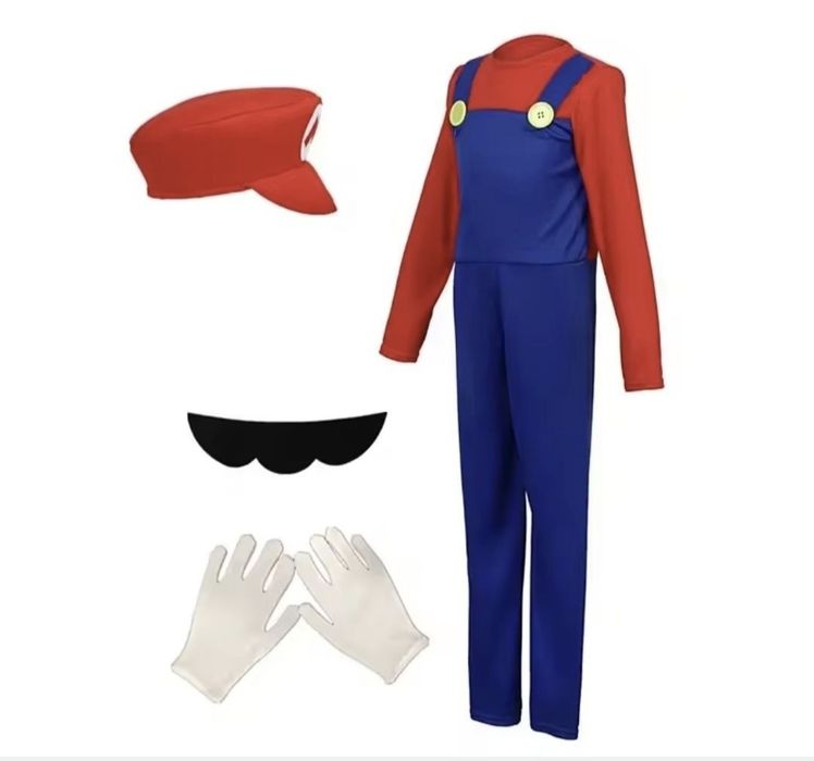 Nowy! stroj przebranie Super Mario Bros kostium XL 42