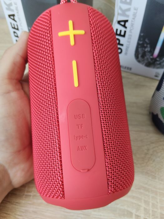 Потужний звук блютуз  колонка JC-500 10Вт з RGB підсвіткою