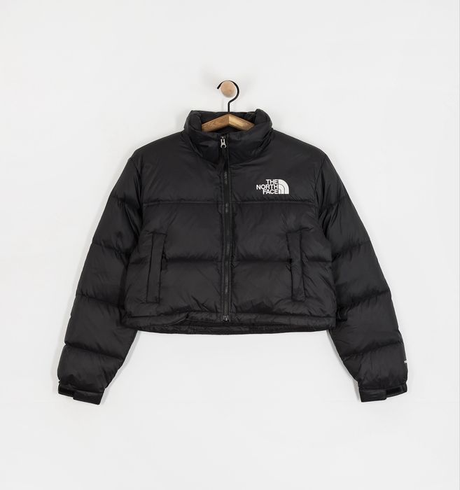 Жіноча куртка The North Face • Телпий зимовий пуховик TNF • Вкорочений  пуфер ТНФ
