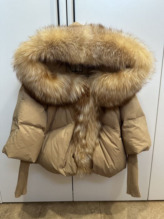 Пуховік з натуральним хутром. Зимова куртка з натуральним хутром