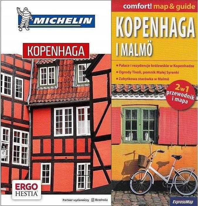 Kopenhaga i Malmo mapa laminowana