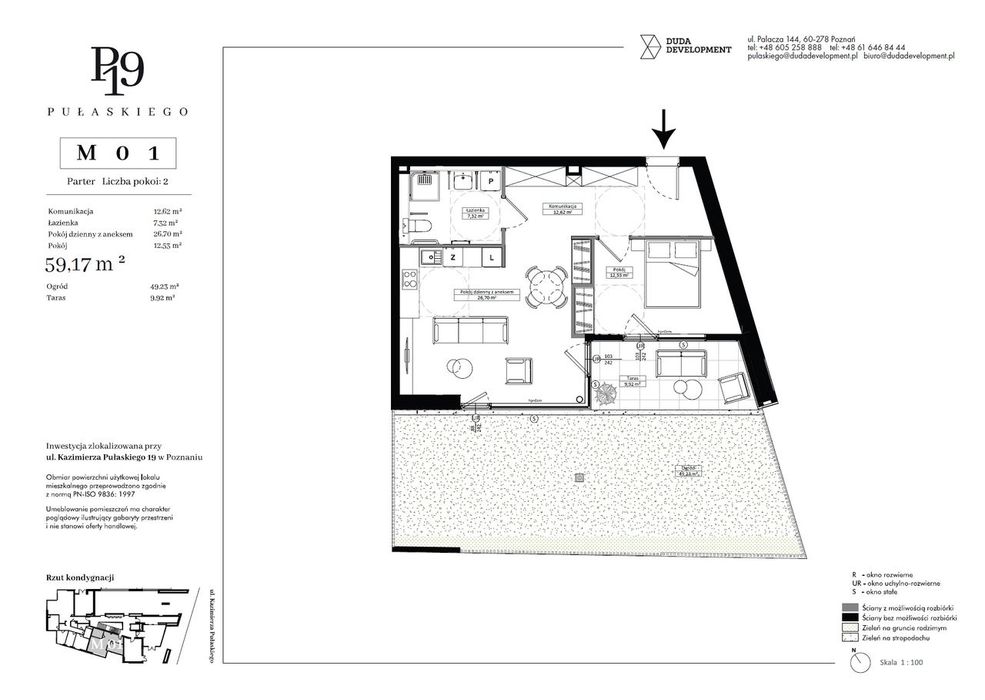 Komfortowe 2 pok w premium inwestycji Pułaskiego 19