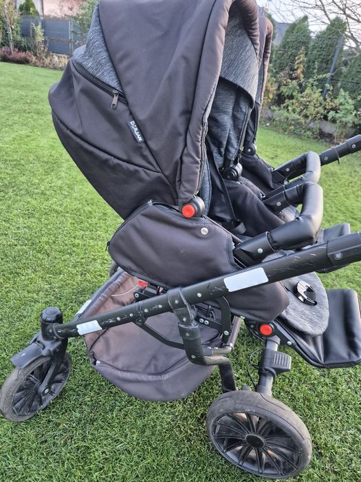 DORJAN zestaw wózek podwójny, bliźniaczy, rok po roku