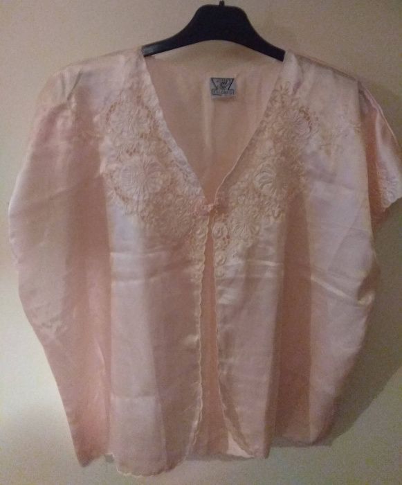 Conjunto cetim rosa 3 peças