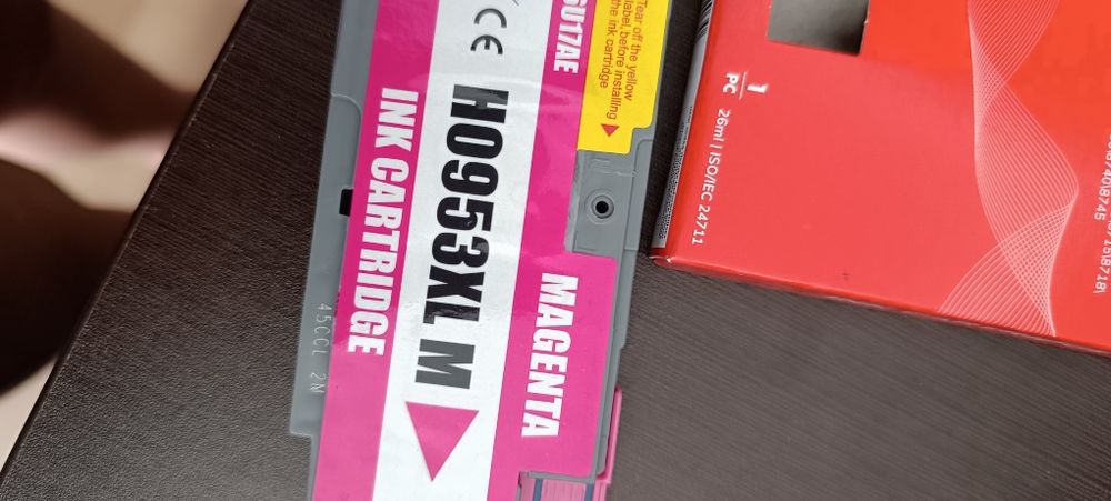 Tinteiro rosa para impressora HP