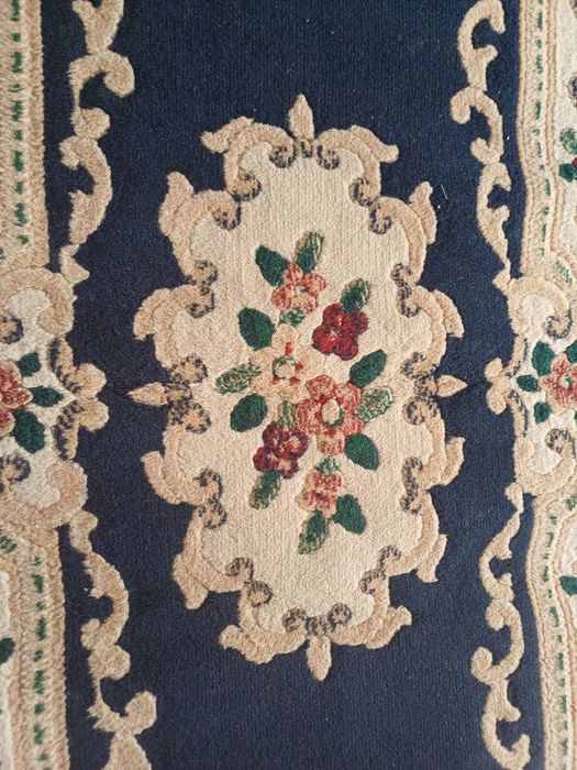 Tapete azul floral