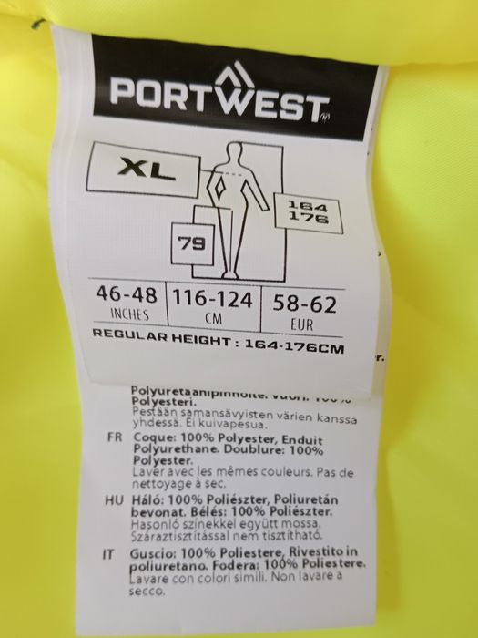 Portwest kurtka robocza odblaskowa wodoodporna roz XL