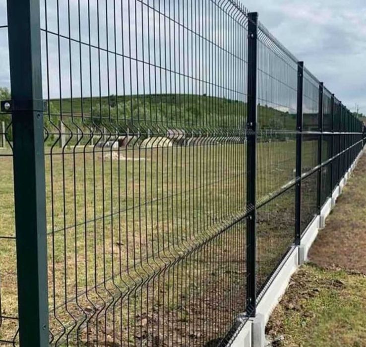 Секція паркану 3д з заводу зварна сітка стовпи ворота