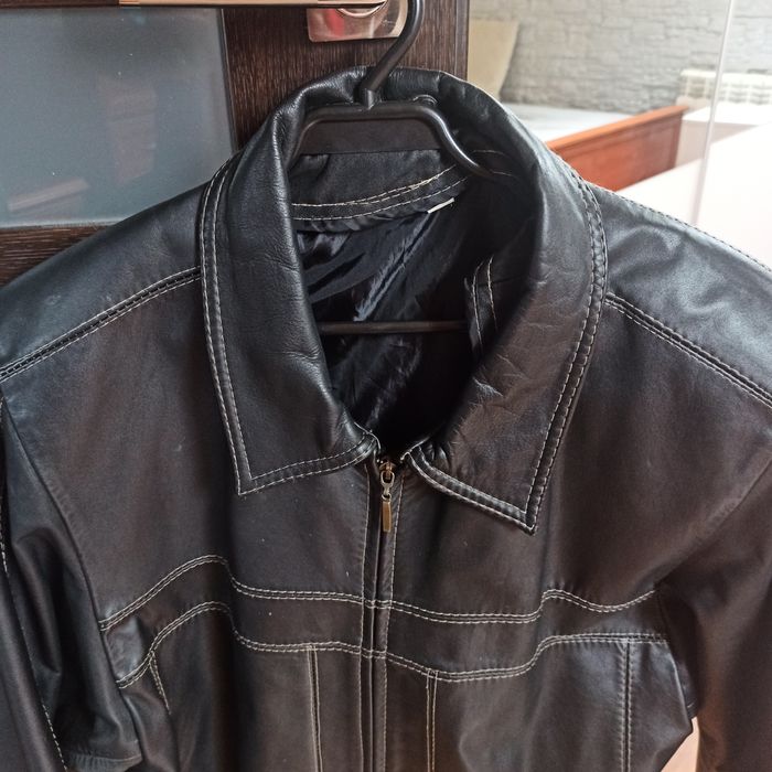 Kurtka skórzana czarna