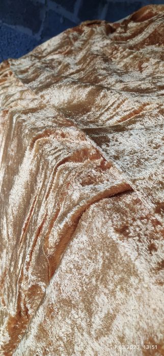 Zasłony narzuty welur prl