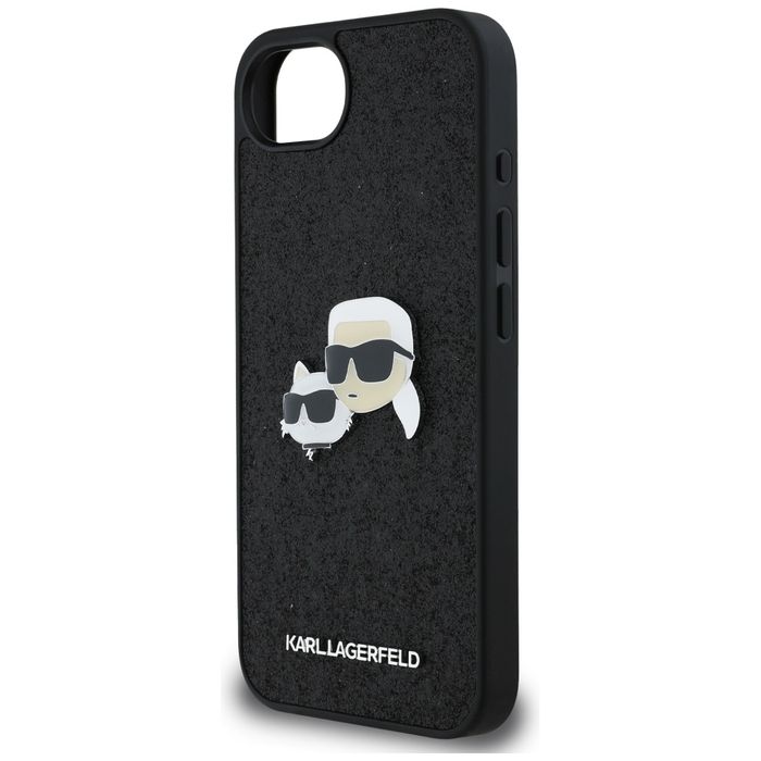 Etui Karl Lagerfeld Fixed Karl&Choupette Heads Metal Pin do iPhone 16e