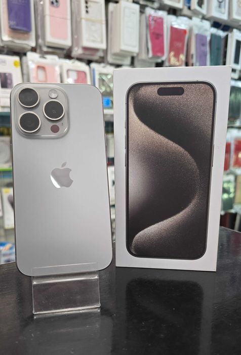 Iphone 15 Pro 128gb Natural Titanium, bat 88%. Gwarancja. CH Domino