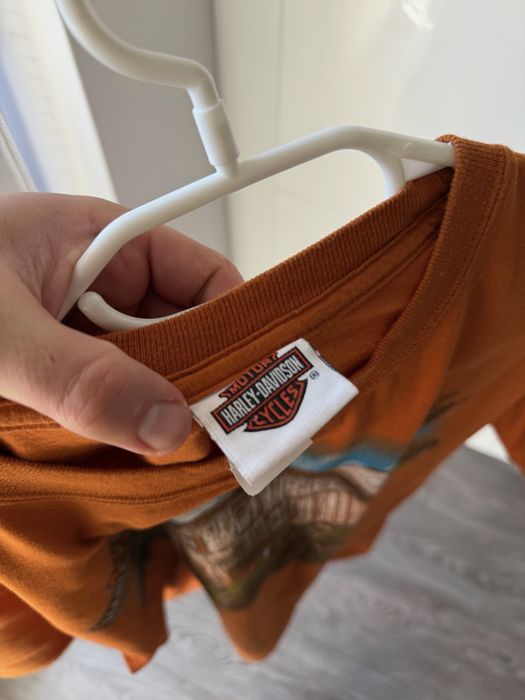 Męska Koszula Harley-Davidson Duze Logo Printed “Custom Cycle” Motocycle Style Streetwear