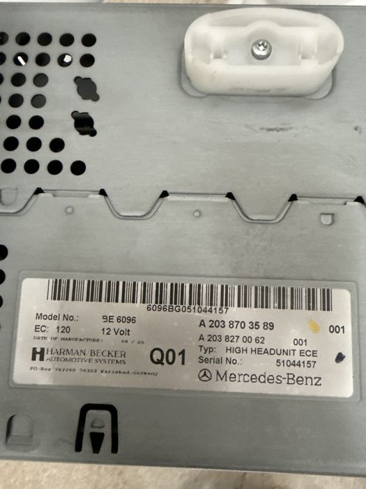 Autoradio Mercedes W203 Comand APS NTG2