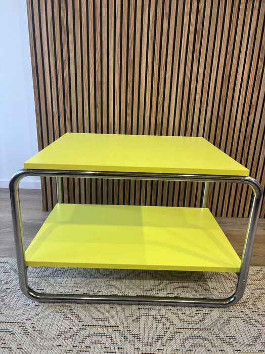 Mesa ikea amarelo-lima detalhe metal