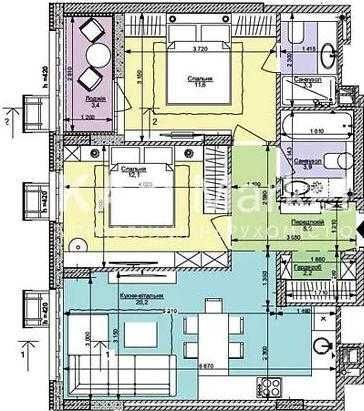 2-х кім. квартира в ЖК Файна Таун