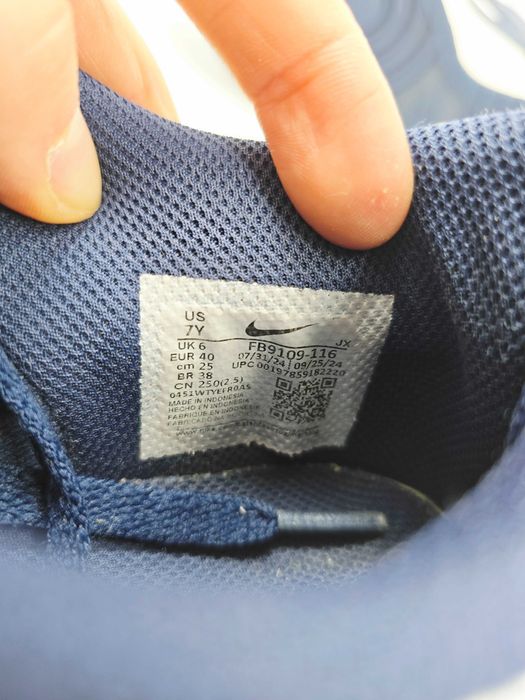 Nike buty sportowe skóra ekologiczna niebieski rozmiar 40 eu