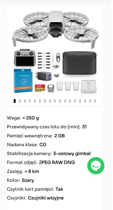 Dron DJI FLIP combo,