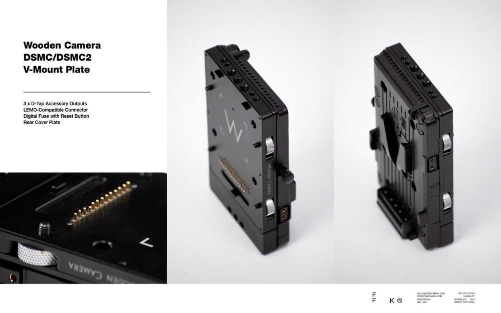Wooden Camera DSMC/DSMC2 V-Mount Plate