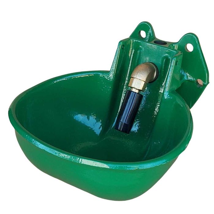 Poidło miskowe żeliwne, z zaworem rurowym, dla bydła i koni, 2,5L