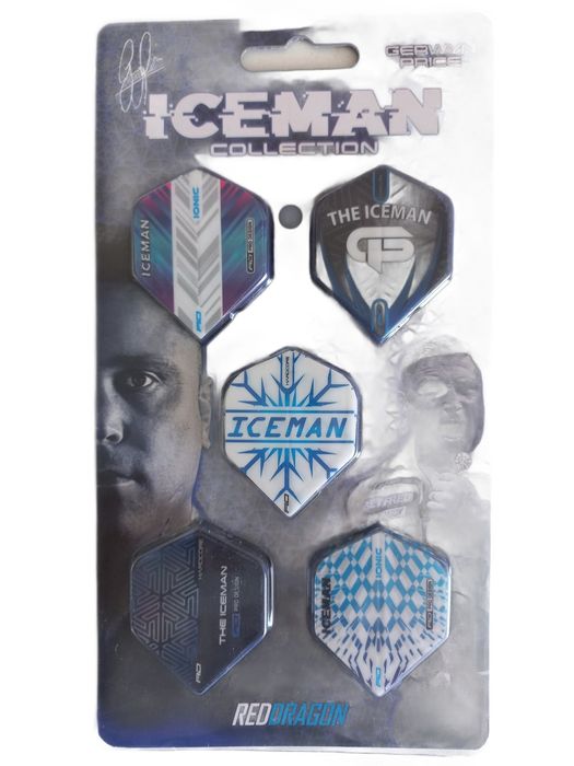 Red Dragon Gerwyn Price Iceman Collection – Zestaw Piórek Do Darta