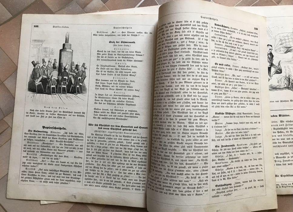 Юмористические журналы  1860 г.Германия, цена за 3 шт
